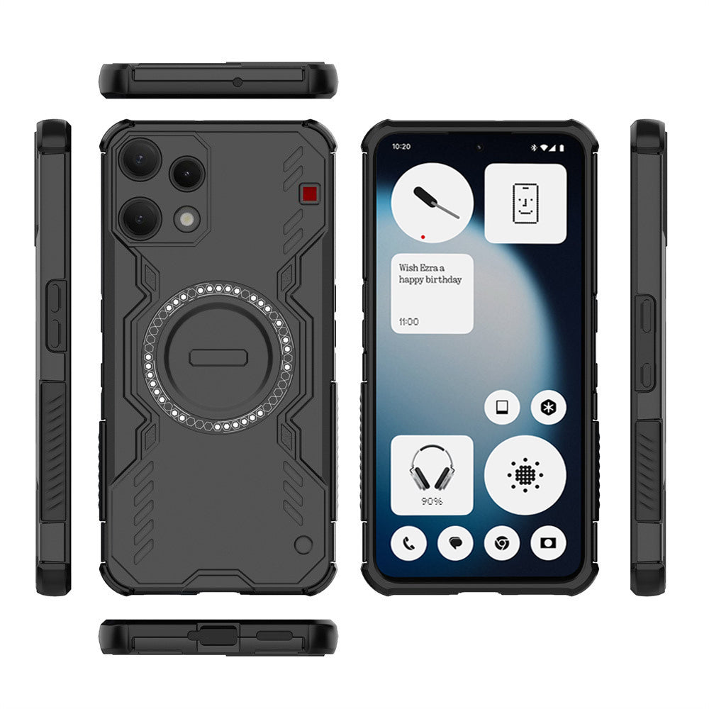 Калъф за Nothing Phone (3a) Lite, Techsuit, ArmorMag, Черен