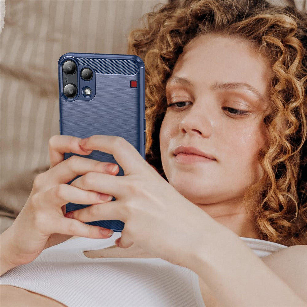 Калъф за Nothing Phone (3a) Lite, Techsuit, Carbon, Син