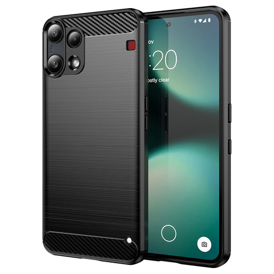 Калъф за Nothing Phone (3a) Lite, Techsuit, Carbon, Черен