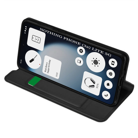 Калъф за Nothing Phone (3a) Lite, Techsuit, Magskin Book, Черен