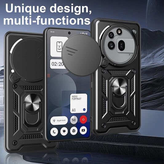 Калъф за Nothing Phone (3a) Pro, Techsuit, CamShield, Черен