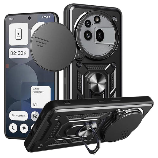 Калъф за Nothing Phone (3a) Pro, Techsuit, CamShield, Черен