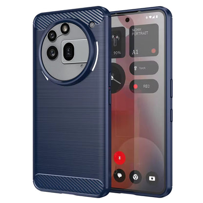 Case for Nothing Phone (3a) Pro, Techsuit, Carbon, Blue