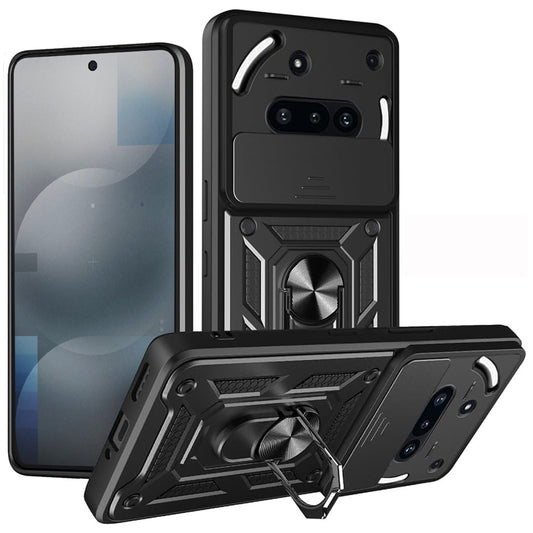 Калъф за Nothing Phone (3a), Techsuit, CamShield, Черен
