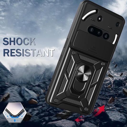 Калъф за Nothing Phone (3a), Techsuit, CamShield, Черен