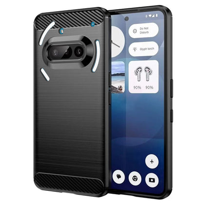 Калъф за Nothing Phone (3a), Techsuit, Карбон, Черен