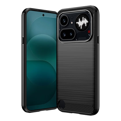 Case for Nothing Phone (4a) Pro, Techsuit, Carbon, Black