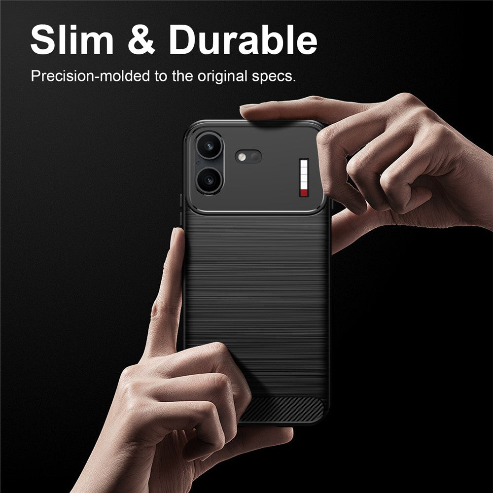 Калъф за Nothing Phone (4b), Techsuit, Карбон, Черен
