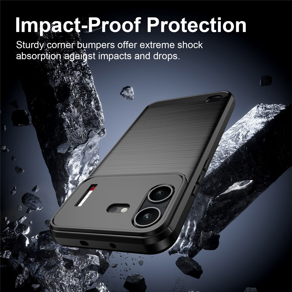 Калъф за Nothing Phone (4b), Techsuit, Карбон, Черен