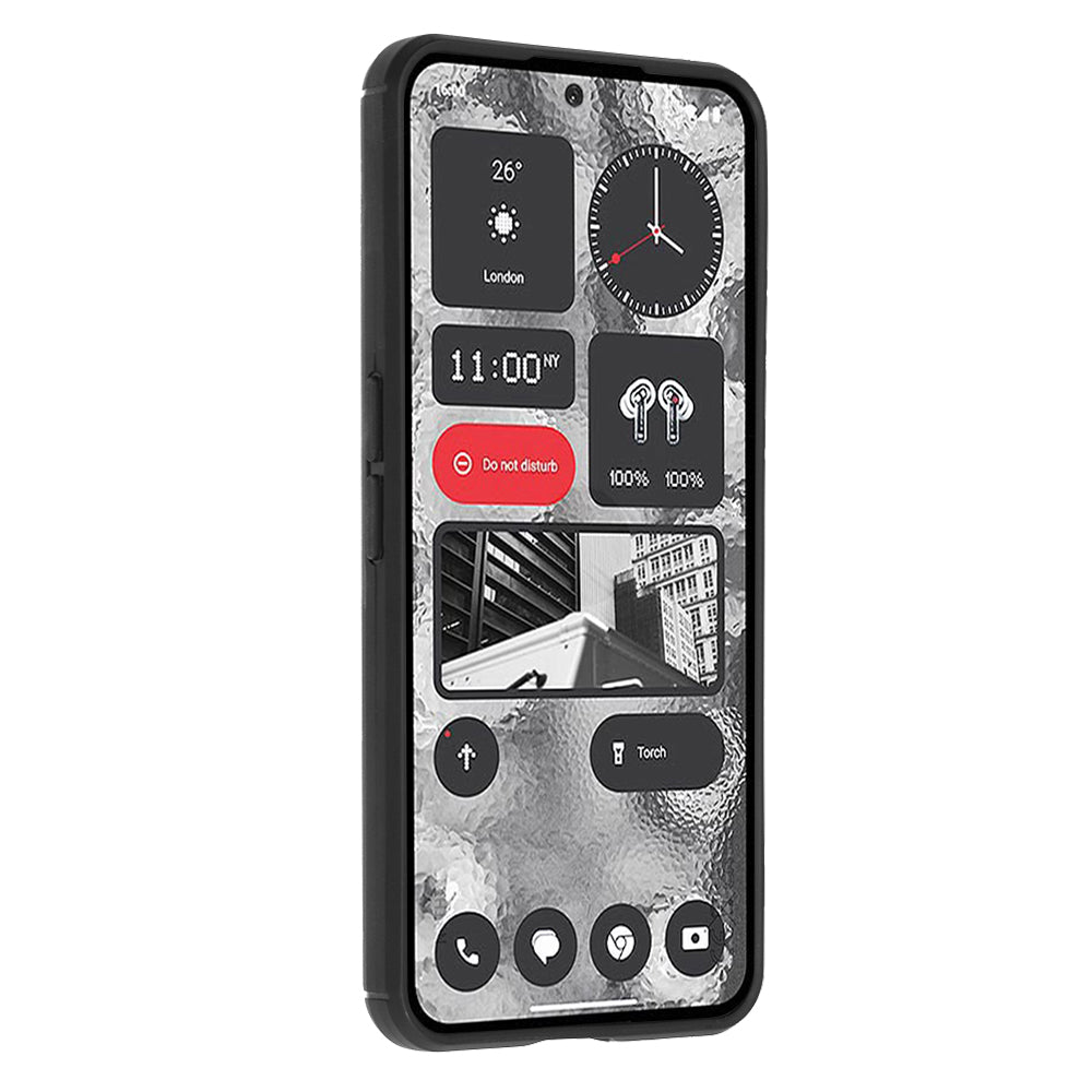Калъф за Nothing Phone (2), Techsuit, Карбон, Черен