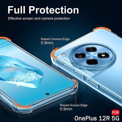 Калъф за OnePlus 12R, Techsuit, противоударен прозрачен, прозрачен