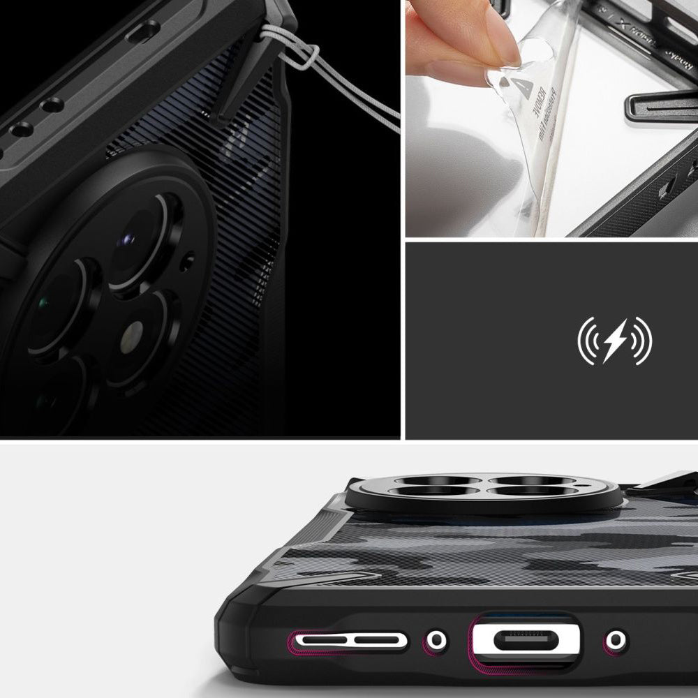 Калъф за OnePlus 13, Ringke, Fusion X Design, Камуфлаж