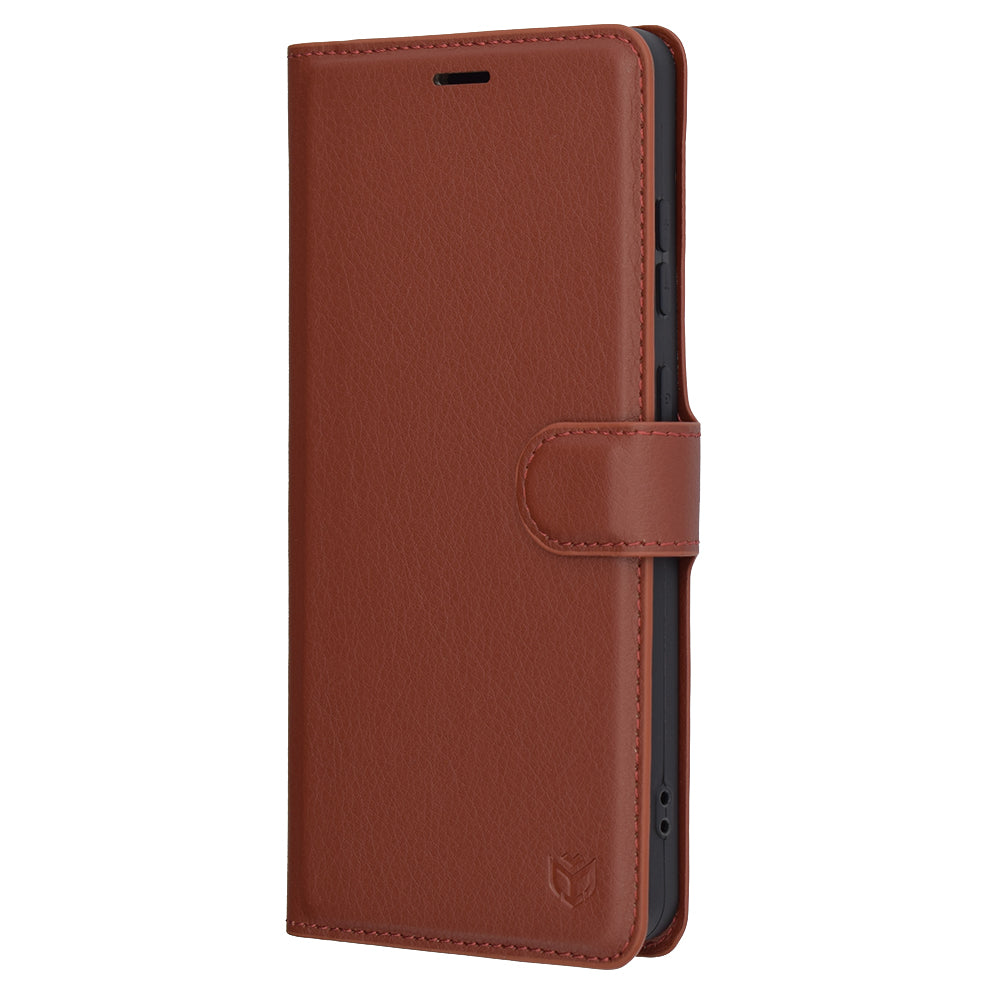 Калъф за OnePlus 13R, Techsuit, Leather Folio, Кафяв