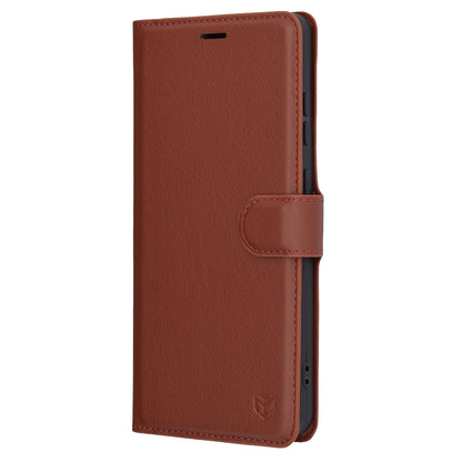 Калъф за OnePlus 13R, Techsuit, Leather Folio, Кафяв