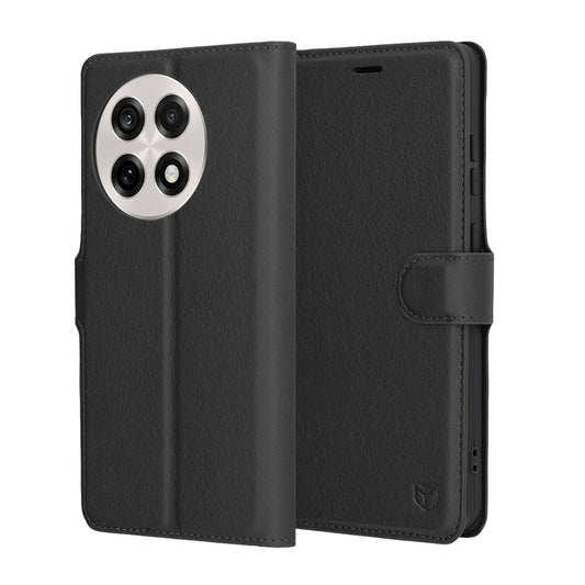 Калъф за OnePlus 13R, Techsuit, Leather Folio, Черен