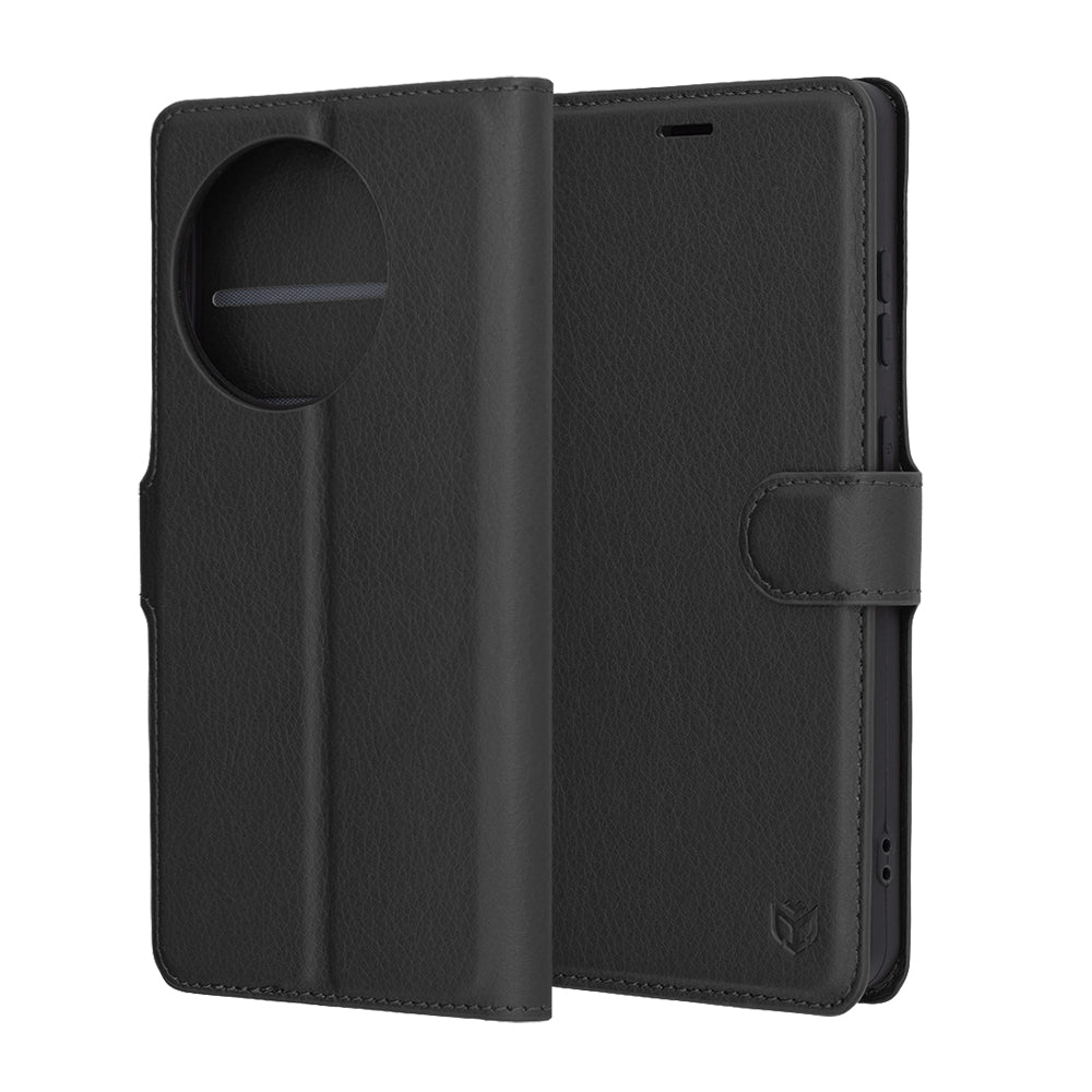 Калъф за OnePlus 13R, Techsuit, Leather Folio, Черен