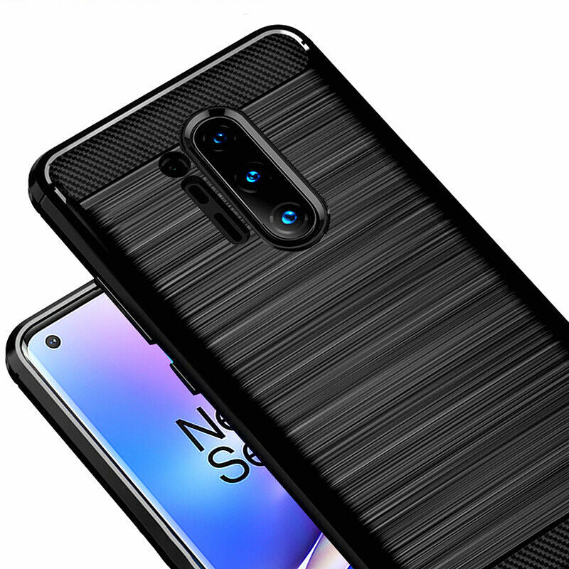 Калъф за OnePlus 8 Pro, Techsuit, Карбон, Черен