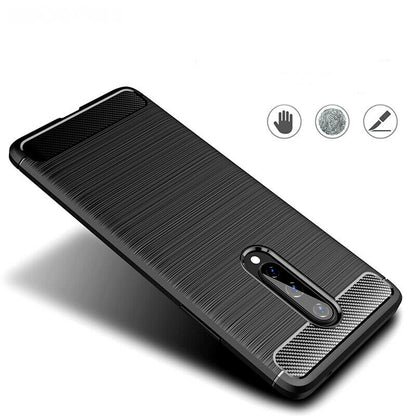Калъф за OnePlus 8, Techsuit, Карбон, Черен