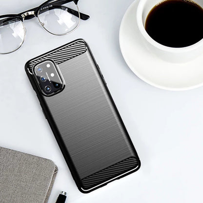 Калъф за OnePlus 8T, Techsuit, Карбон, Черен