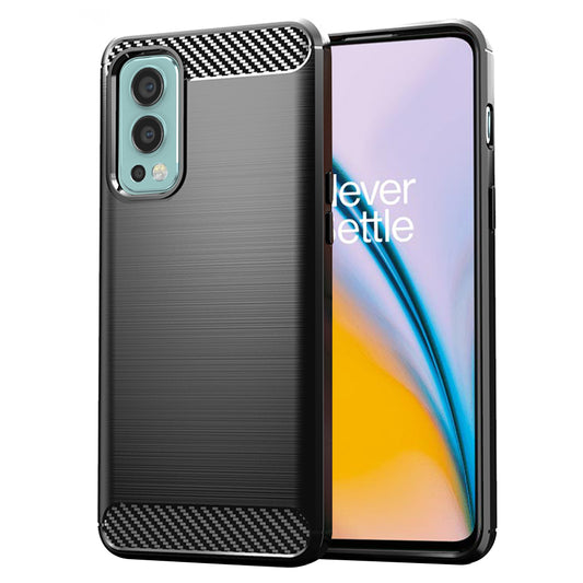 Калъф за OnePlus Nord 2 5G, Techsuit, Карбон, Черен