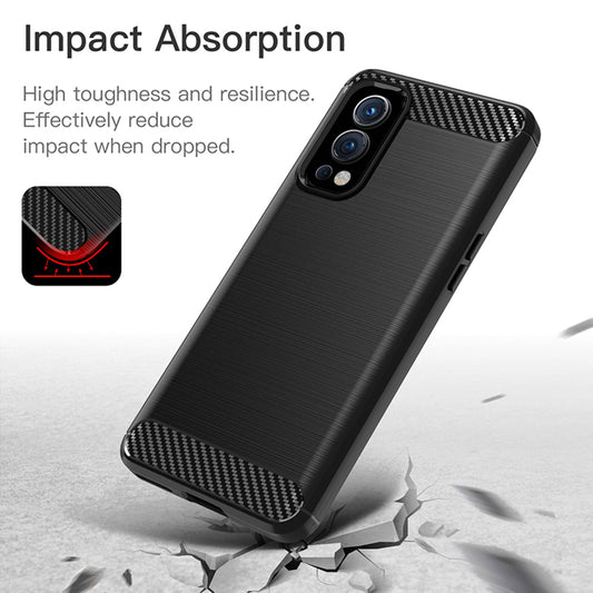 Калъф за OnePlus Nord 2 5G, Techsuit, Карбон, Черен