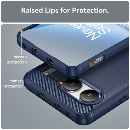 Калъф за OnePlus Nord 4, Techsuit, Карбон, Син
