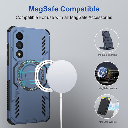 Калъф MagSafe за OnePlus Nord 5, Techsuit, ArmorMag, Син