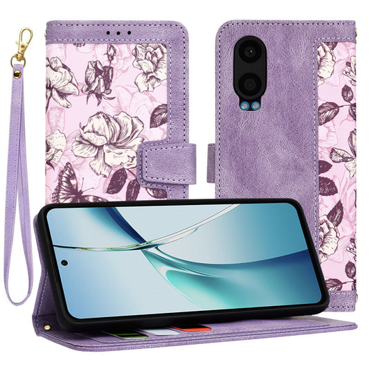 Калъф за OnePlus Nord CE4 Lite, Techsuit, FlipCraft, Лилав