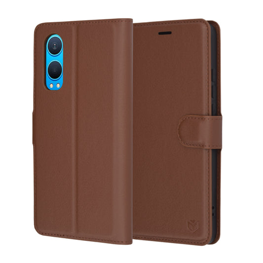 Калъф за OnePlus Nord CE4 Lite, Techsuit, Leather Folio, Кафяв