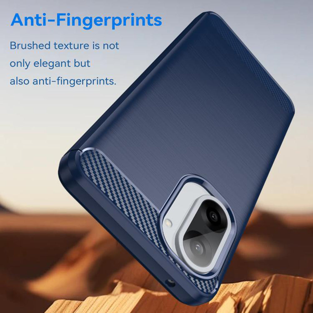 Калъф за OnePlus Nord CE5, Techsuit, Карбон, Син