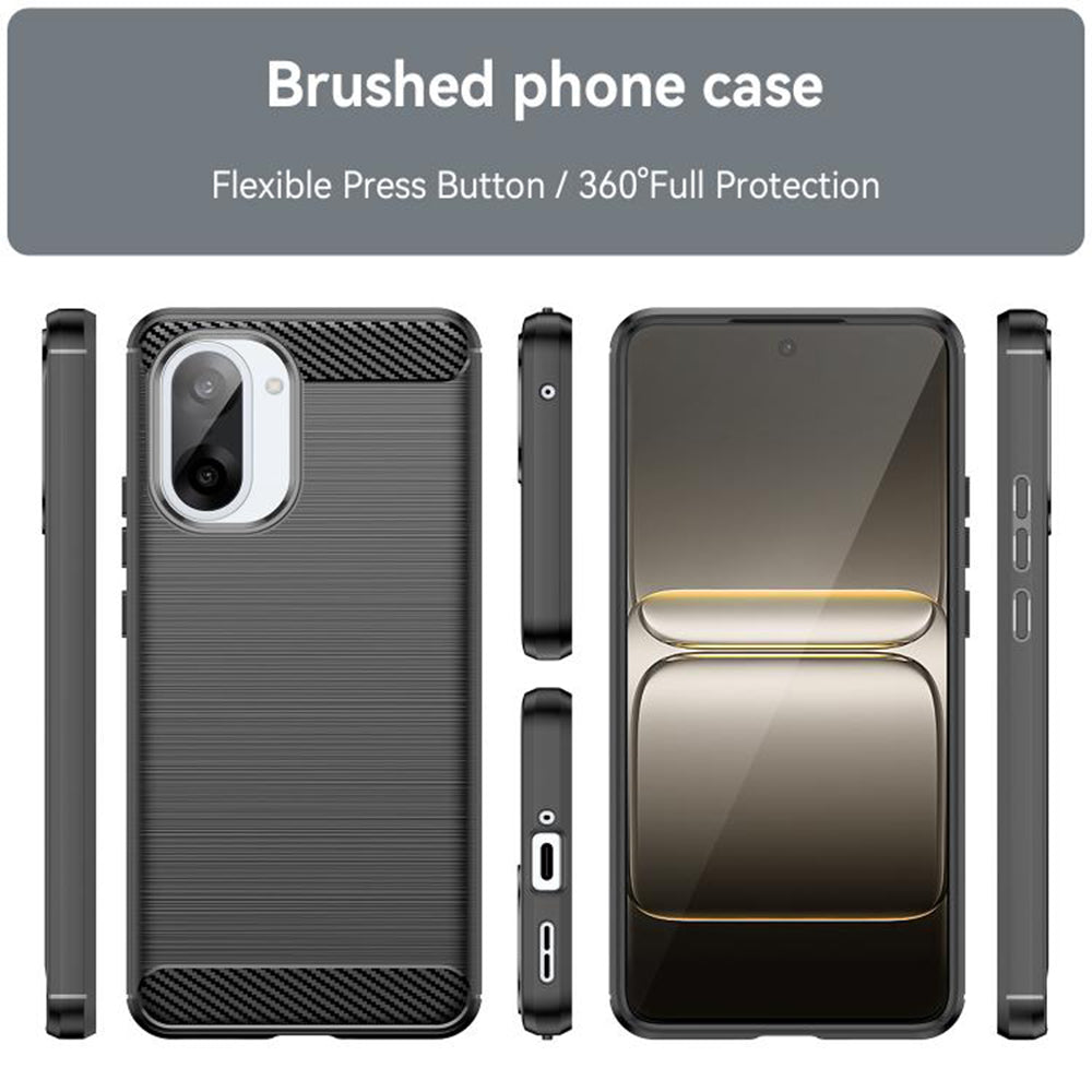 Калъф за OnePlus Nord CE5, Techsuit, Карбон, Черен