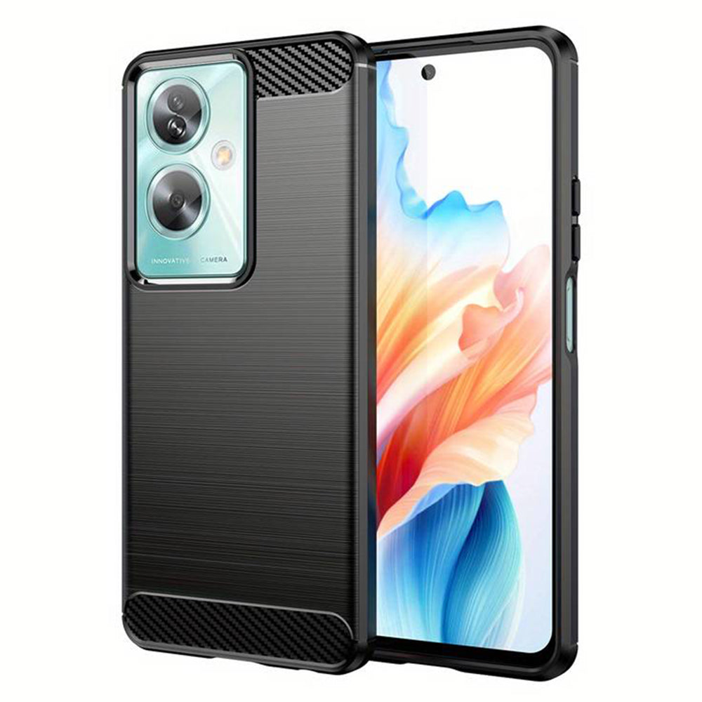 Калъф за OnePlus Nord N30 SE / Oppo A79, Techsuit, Карбон, Черен