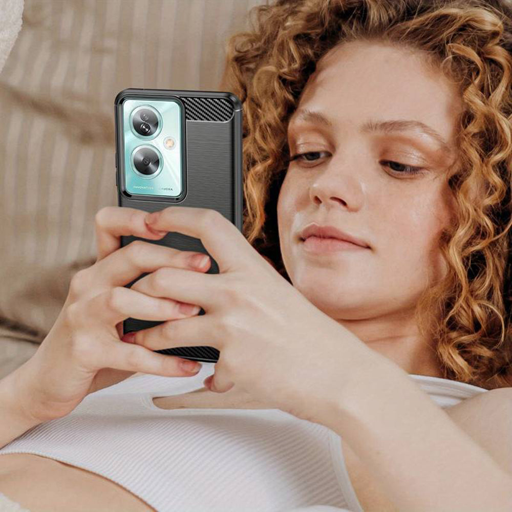 Калъф за OnePlus Nord N30 SE / Oppo A79, Techsuit, Карбон, Черен