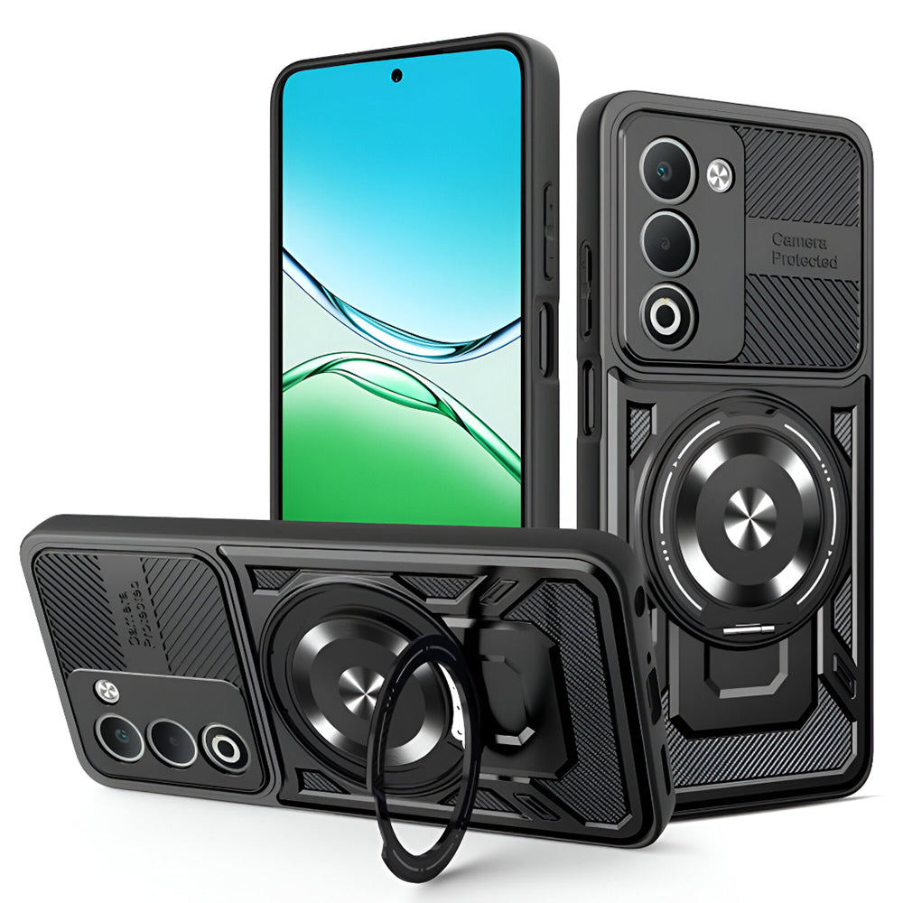 Калъф за Oppo A5 4G / A5 5G, Techsuit, RuggedCam, Черен