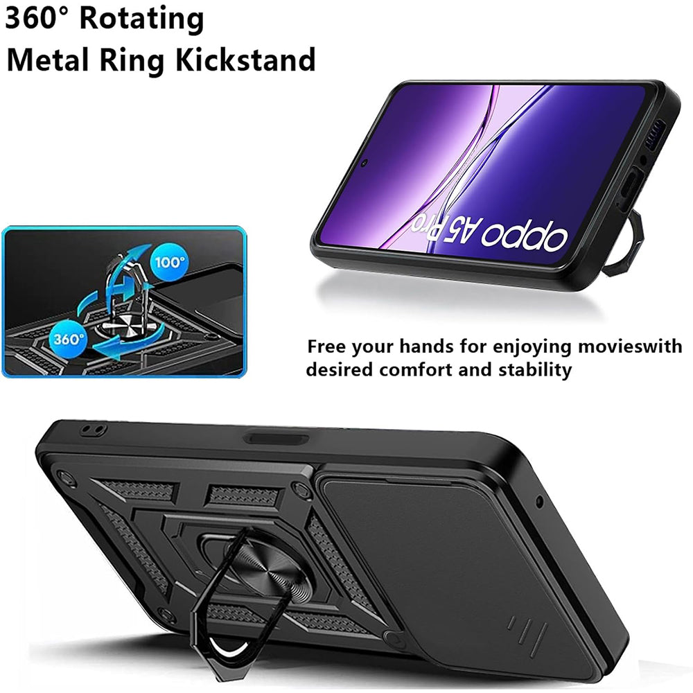 Калъф за Oppo A5 Pro 4G / A5 Pro, Techsuit, CamShield, Черен