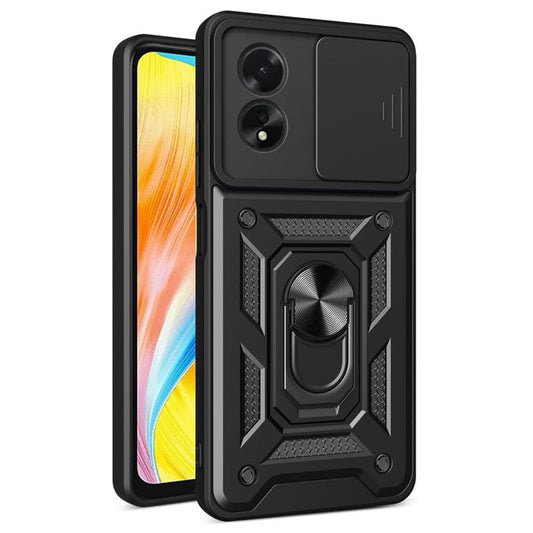 Калъф за Oppo A58 4G, Techsuit, CamShield, Черен