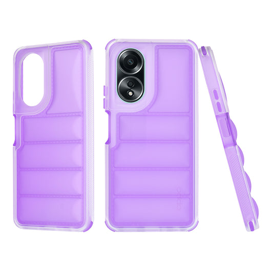 Калъф за Oppo A58 4G, Techsuit, Wave Shield, лилав