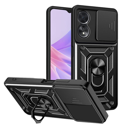 Калъф за Oppo A58 5G / A78 5G, Techsuit, CamShield, Черен