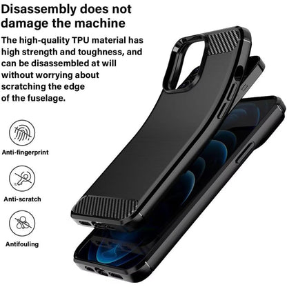 Калъф за Oppo A6 4G, Techsuit, Карбон, Черен