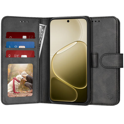 Калъф за Oppo A6 4G, Techsuit, Diary Book, Черен