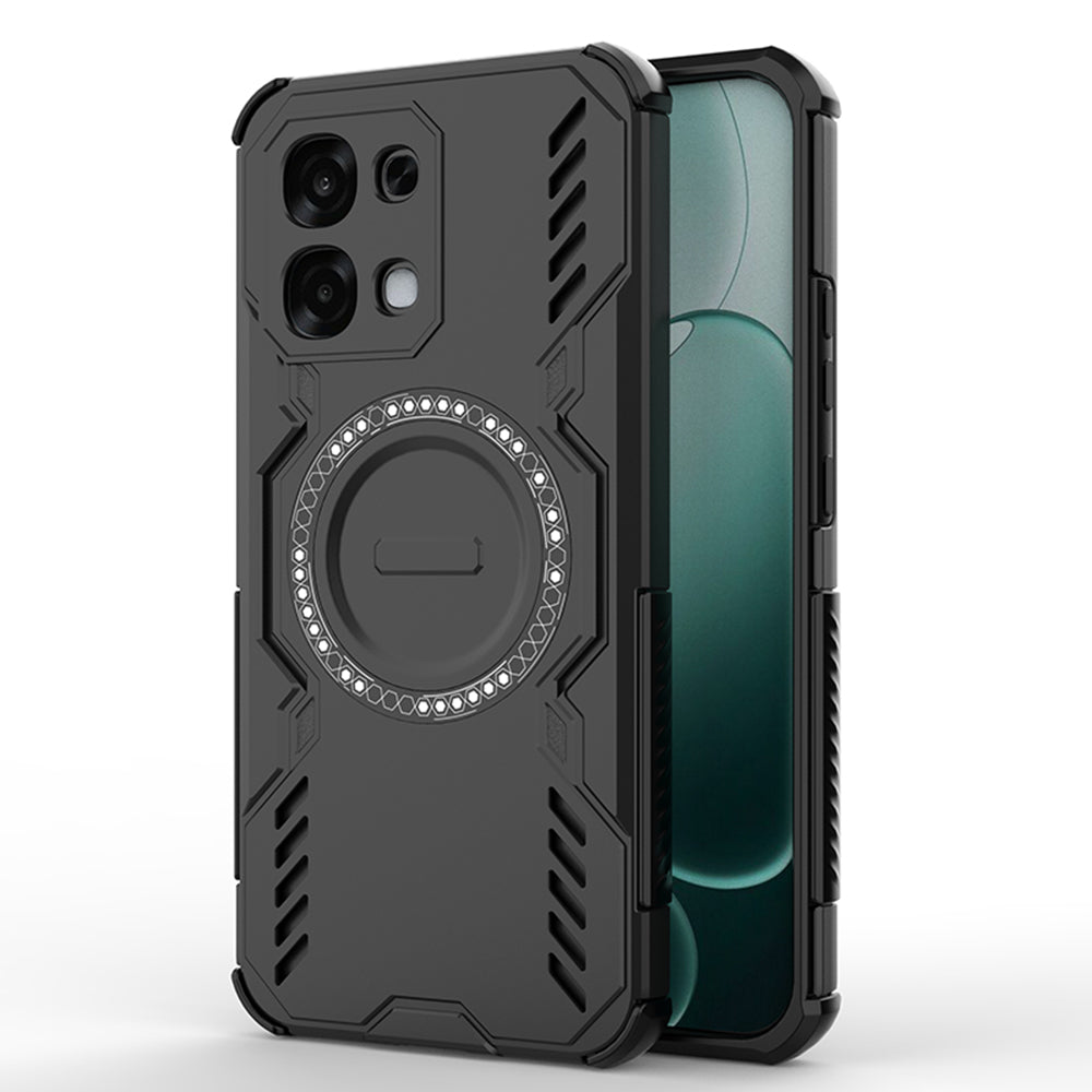 Калъф MagSafe за Oppo A6 Pro 5G / A6 Pro 4G, Techsuit, ArmorMag, Черен