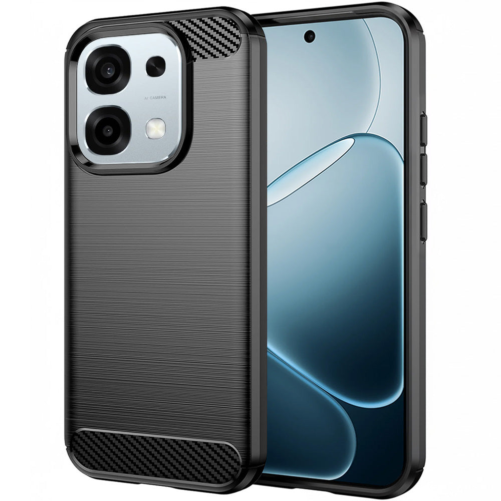 Калъф за Oppo A6 Pro 5G / A6 Pro 4G, Techsuit, Карбон, Черен