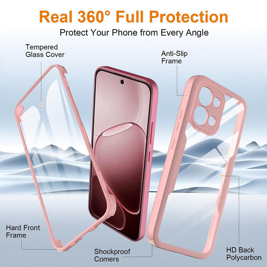 Калъф за Oppo A6 Pro 5G / A6 Pro 4G, Techsuit, ColorVerse 360, Розов
