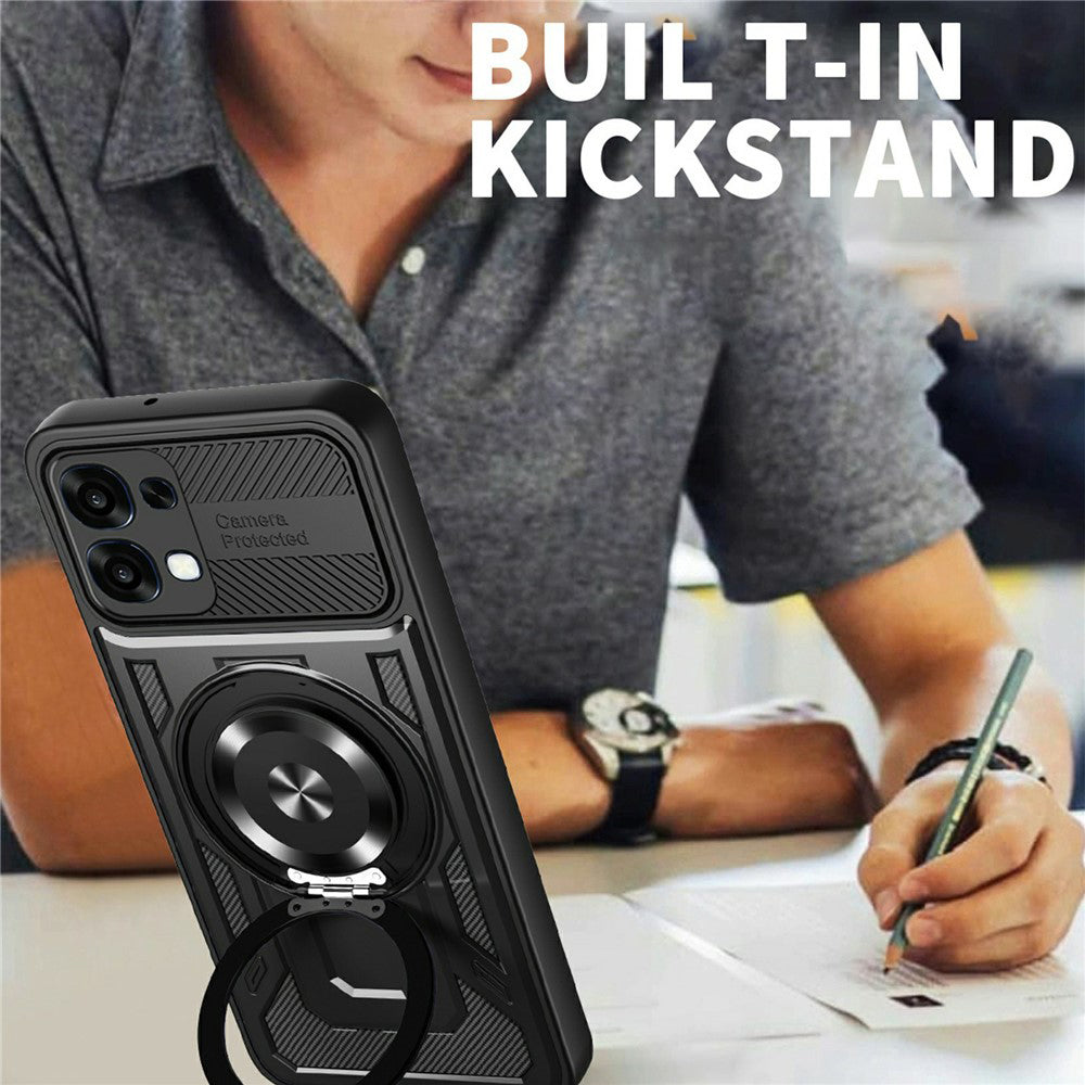 Калъф за Oppo A6 Pro 5G / A6 Pro 4G, Techsuit, RuggedCam, Черен