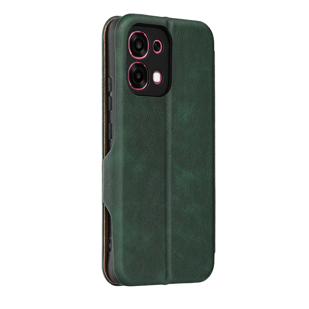 Калъф за Oppo A6 Pro 5G / A6 Pro 4G, Techsuit, Safe Wallet Plus, Зелен