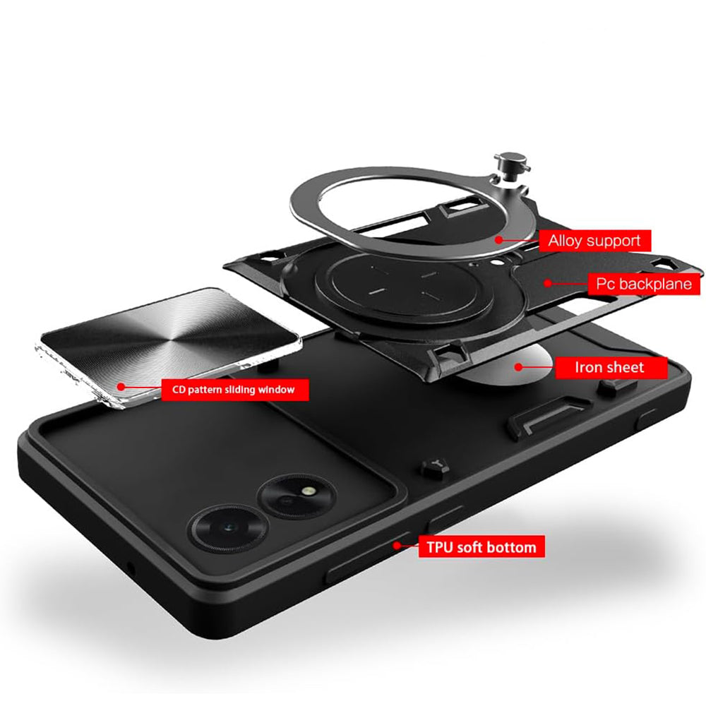 Калъф за Oppo A60, Techsuit, CamGuard Pro, Син