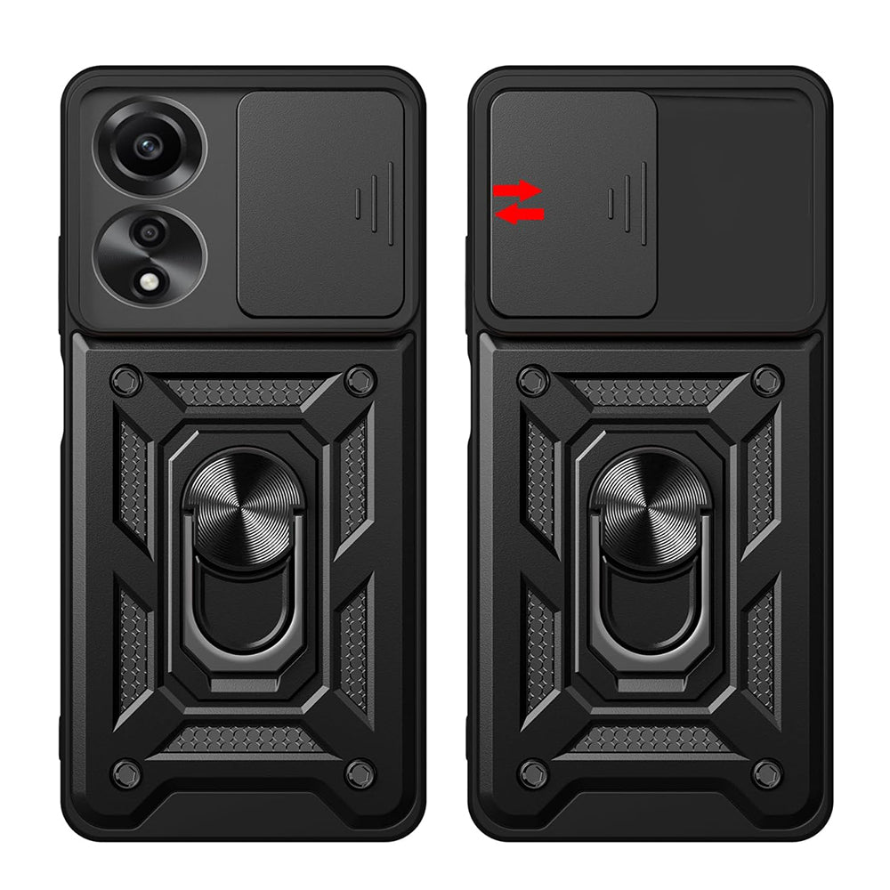 Калъф за Oppo A60, Techsuit, CamShield, Черен
