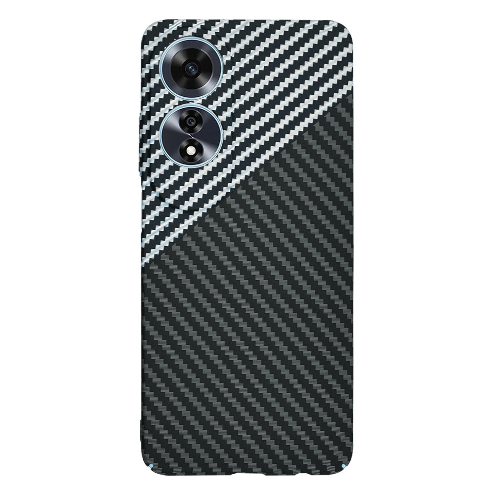 Калъф за Oppo A60, Techsuit, Carbonite FiberShell, Черно Сиво