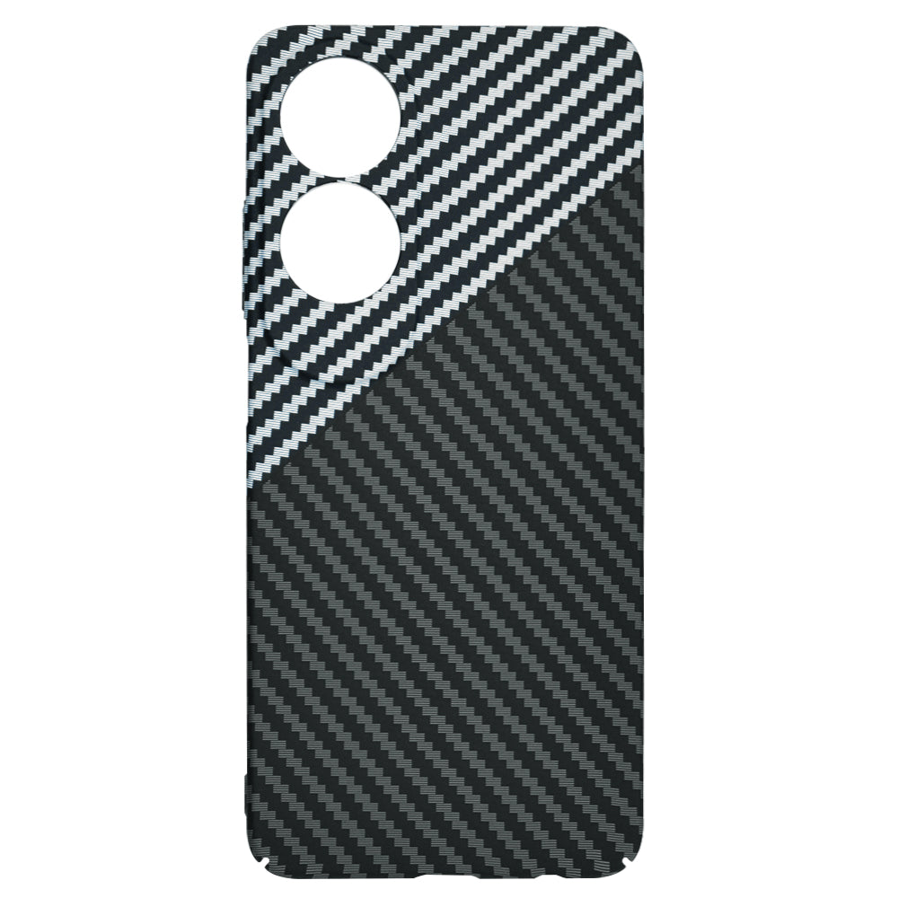 Калъф за Oppo A60, Techsuit, Carbonite FiberShell, Черно Сиво