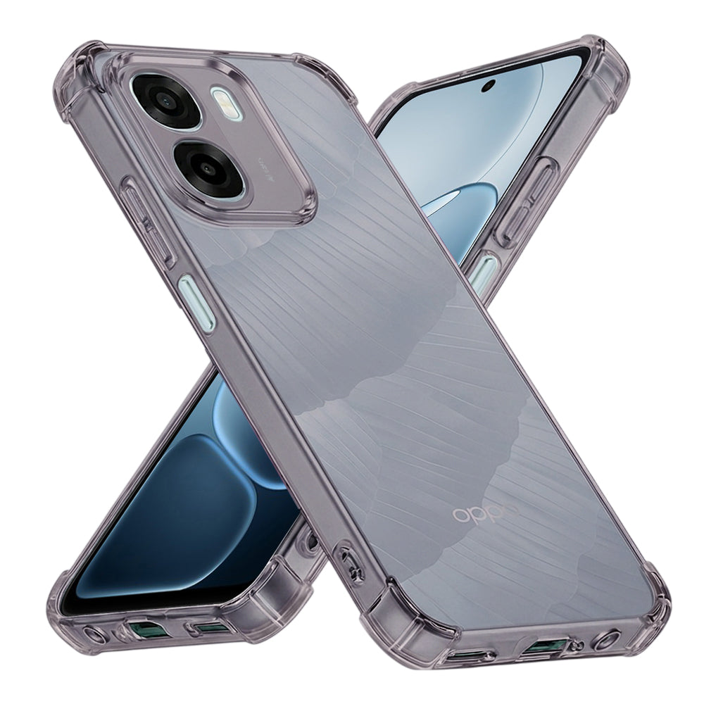 Калъф за Oppo A6k 4G / A6x 4G / A6x, Techsuit, противоударен прозрачен, опушен